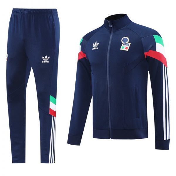 2024 Italy Royal Blue Jacket Training Suit Set Football Team Shirt Sports Fashion