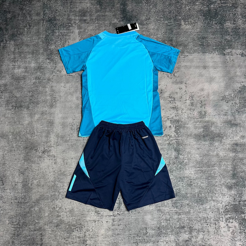 2025/26 Flamengo Training Light Blue jersey kids Kits size: 16-28