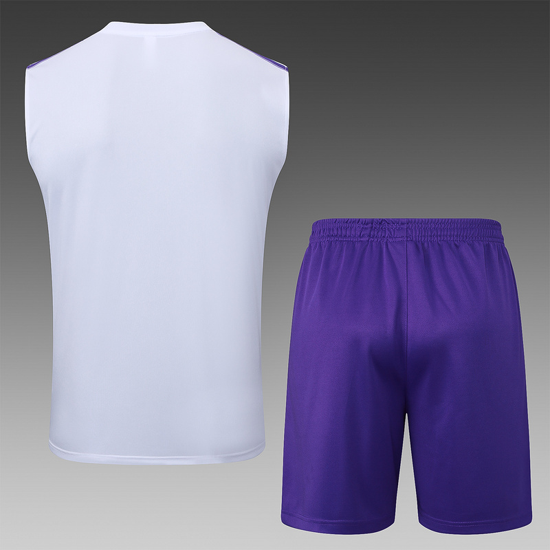 2025/26 Real Madrid White Training Set Shirt and Shorts