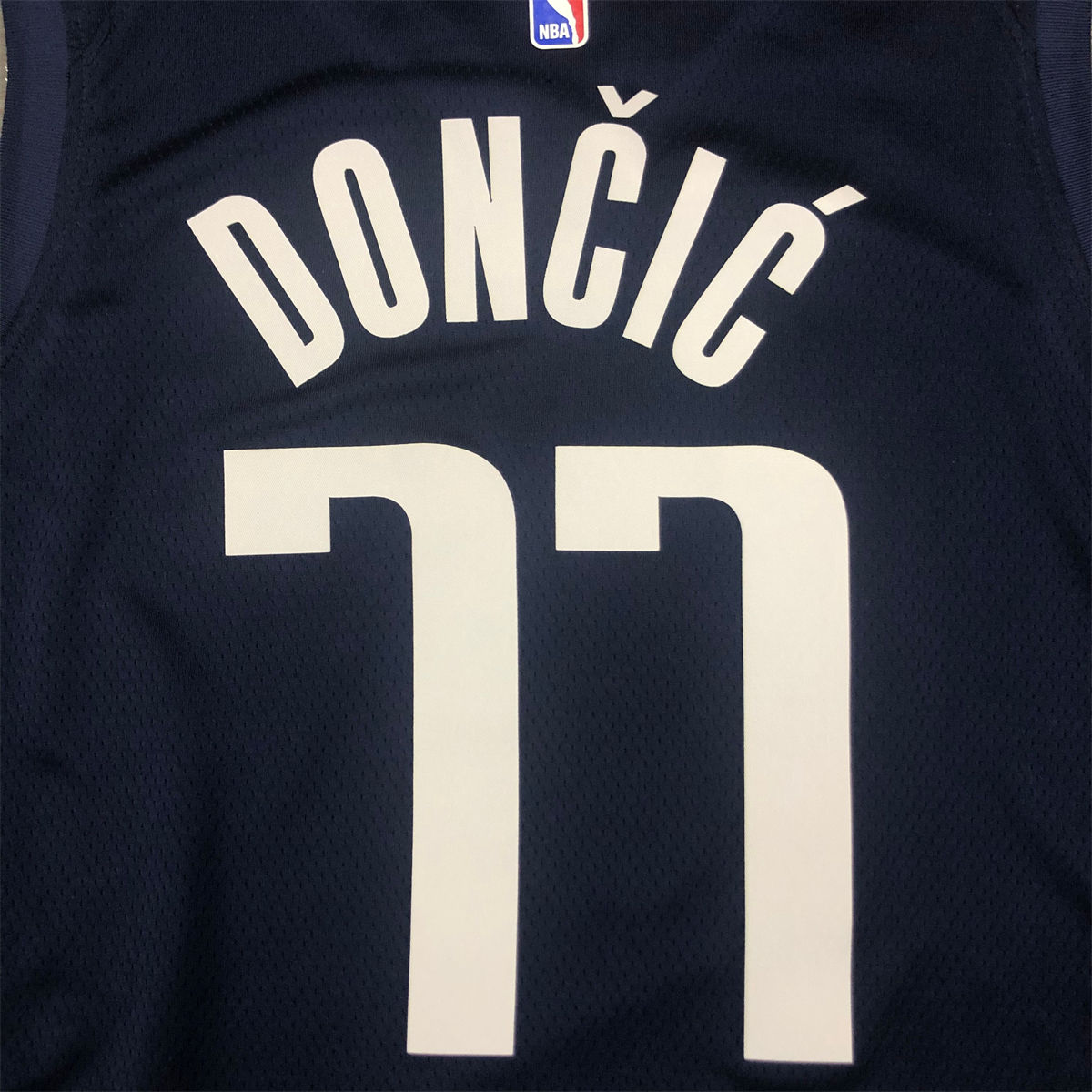 NBA Dallas Mavericks V Neck Royal Blue Jersey DONCIC#77 S-XXL