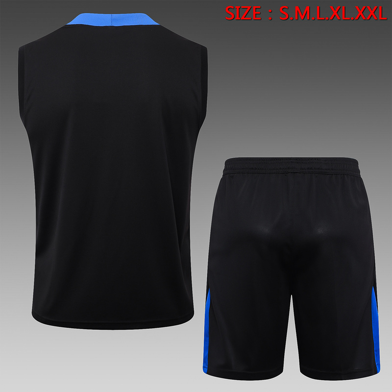 24/25 Inter Milan Black Training Set Shirt and Shorts