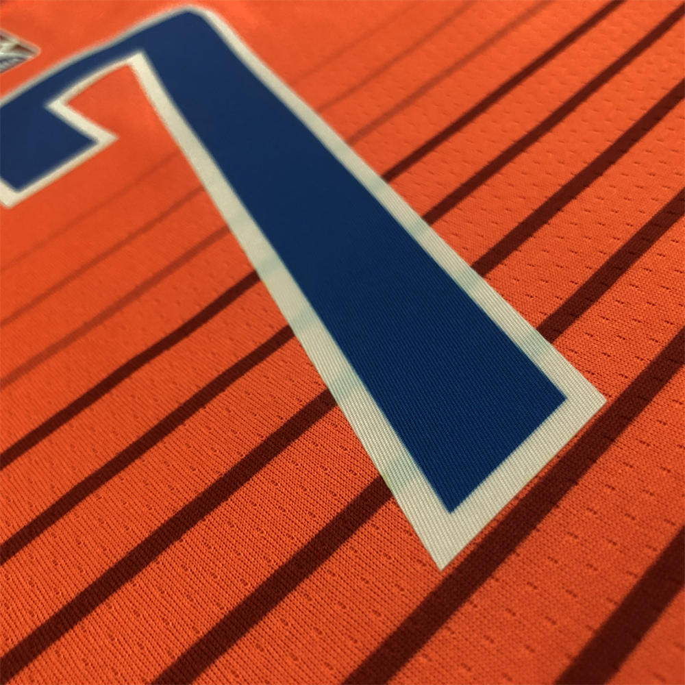 NBA Oklahoma City Thunder V-Neck Orange Jersey ANTHONY#7 S-XXL