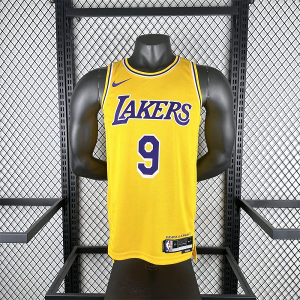 NBA Los Angeles Lakers JAMES JR.#9 2022/23 Gold Association Edition Swingman Jersey S-XXL