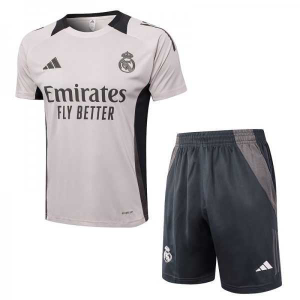24/25 Real Madrid Light Pink Training Set Shirt and Shorts