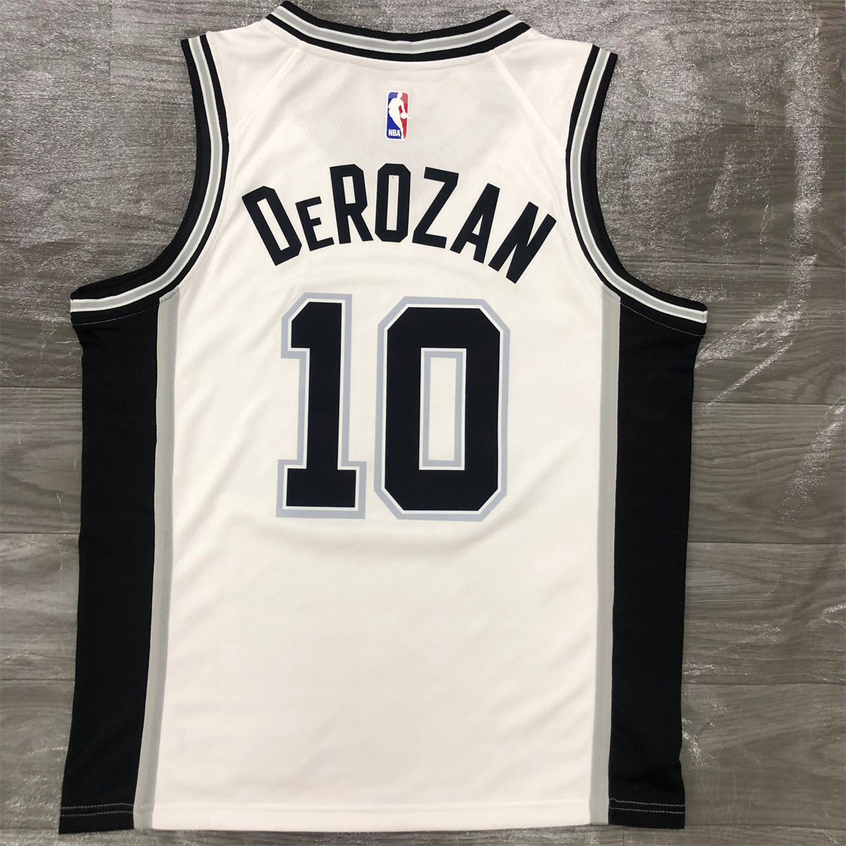 NBA San Antonio Spurs V-Neck White jersey DeROZAN#10 S-XXL