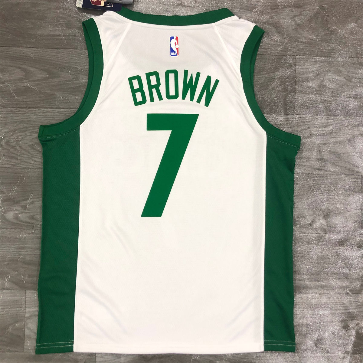 NBA Boston Celtics Round Neck White Jersey BROWN#7 S-XXL