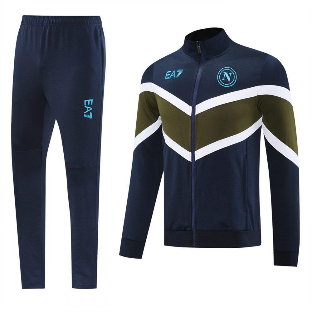 2024 Napoli Color block Jacket Training Suit Set Football Team Shirt Sports Fashion