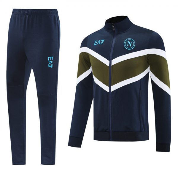 2024 Napoli Color block Jacket Training Suit Set Football Team Shirt Sports Fashion