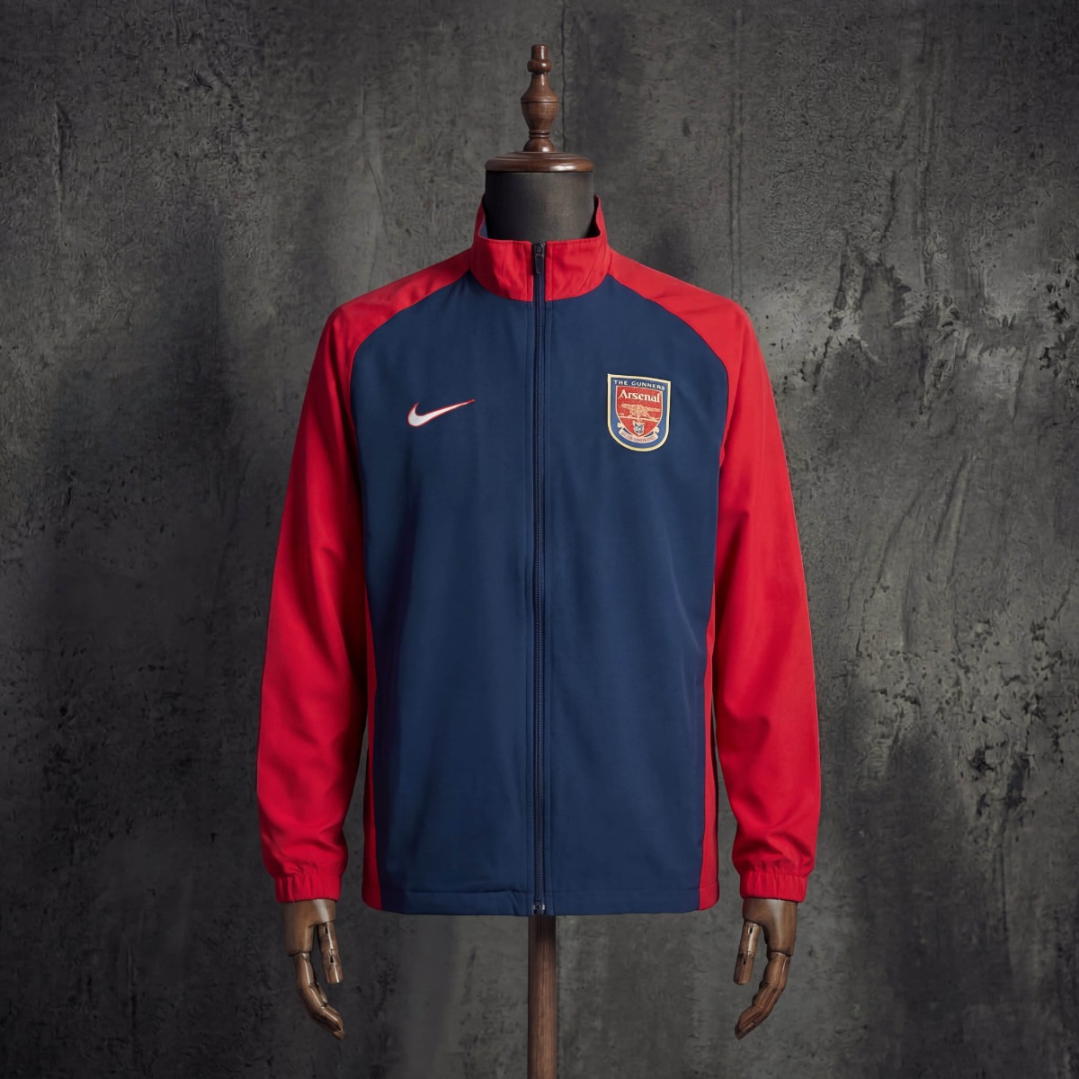 1998/99 Vintage Style Asenal Jacket Windbreaker Sport Unifom