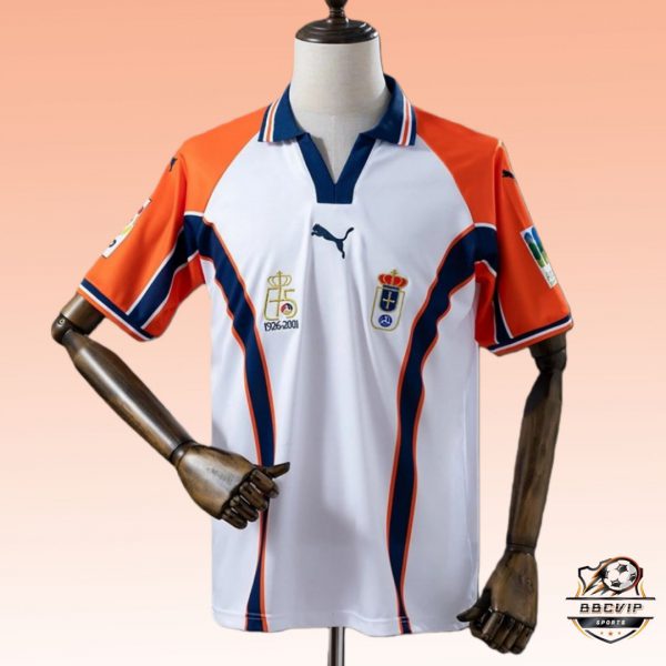 Retro Real Oviedo 2001 Away jersey Fan Version