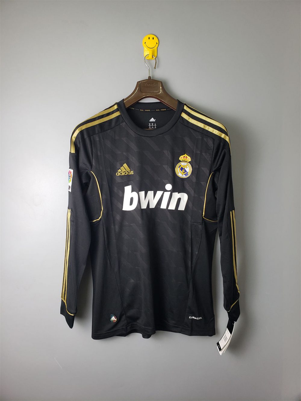 Retro Real Madrid 2012 black jersey Long Sleeves Fan Version