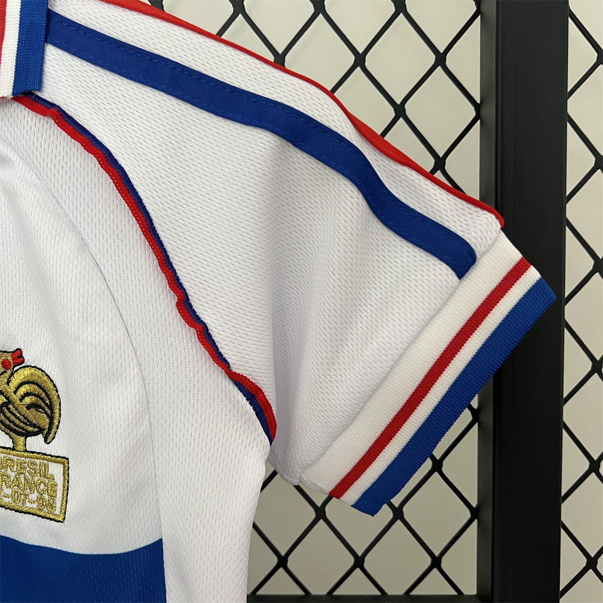 Retro France 1998 kids Away jersey Kid Kits Size 16-28