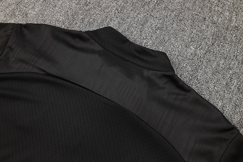 24/25 AC Milan Black Long-sleeved half-pull training kit Football team kit