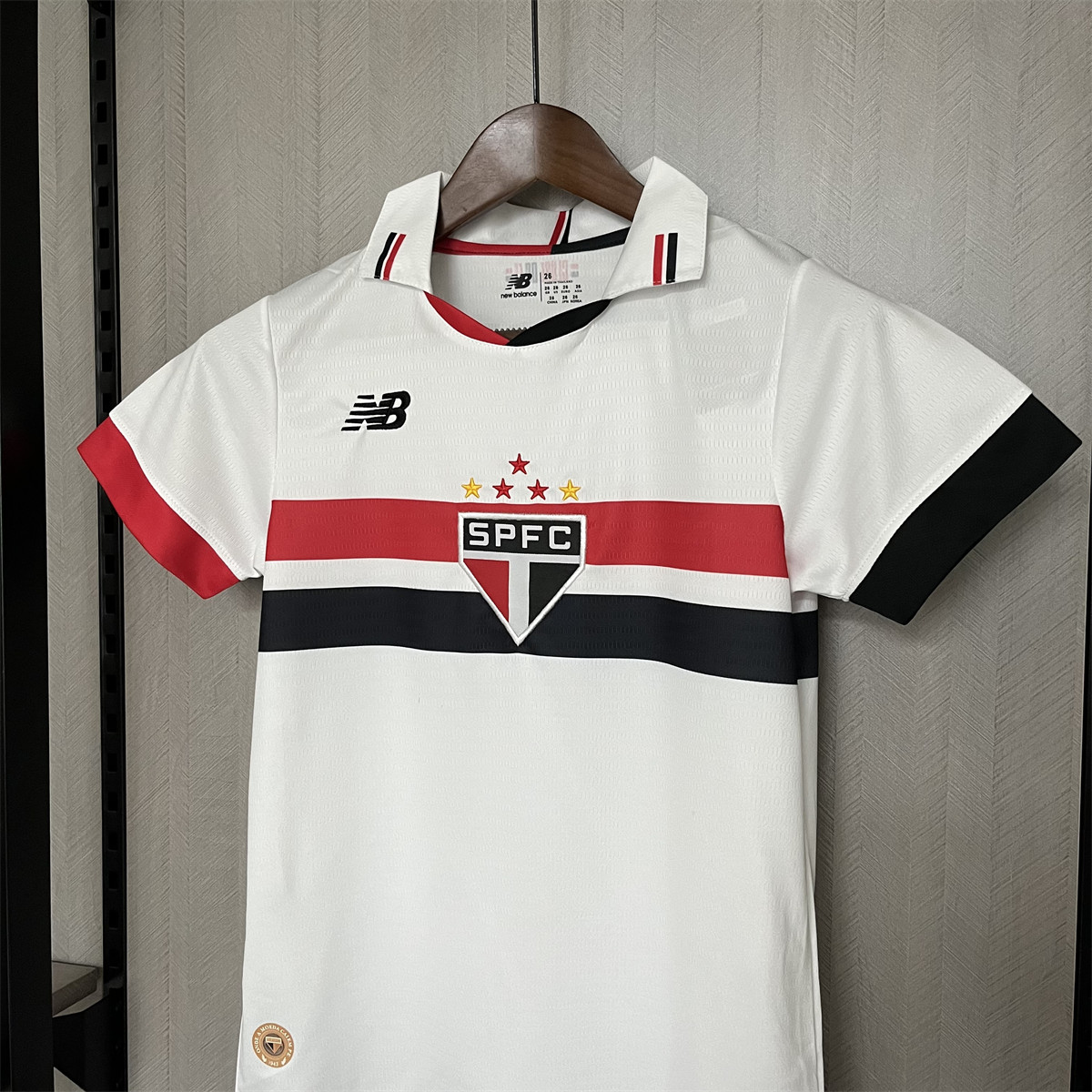 24/25 kids kits sao paulo home jersey size: 16-28