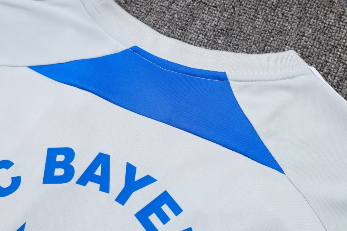 2026 Bayern Munich Grey Training Set Shirt and Shorts