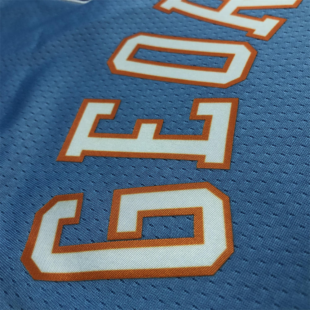NBA Los Angeles Clippers V-Neck Blue 75th Anniversary Jersey GEORGE#13 S-XXL