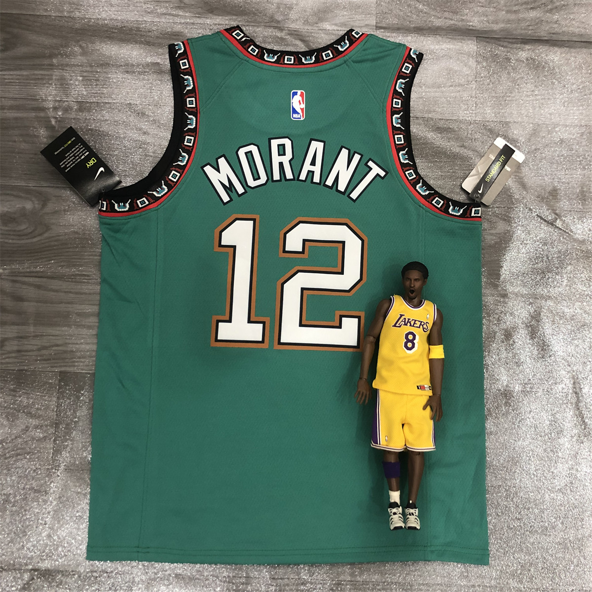 NBA Memphis Grizzies round neck Green Jersey Morant #15 S-XXL