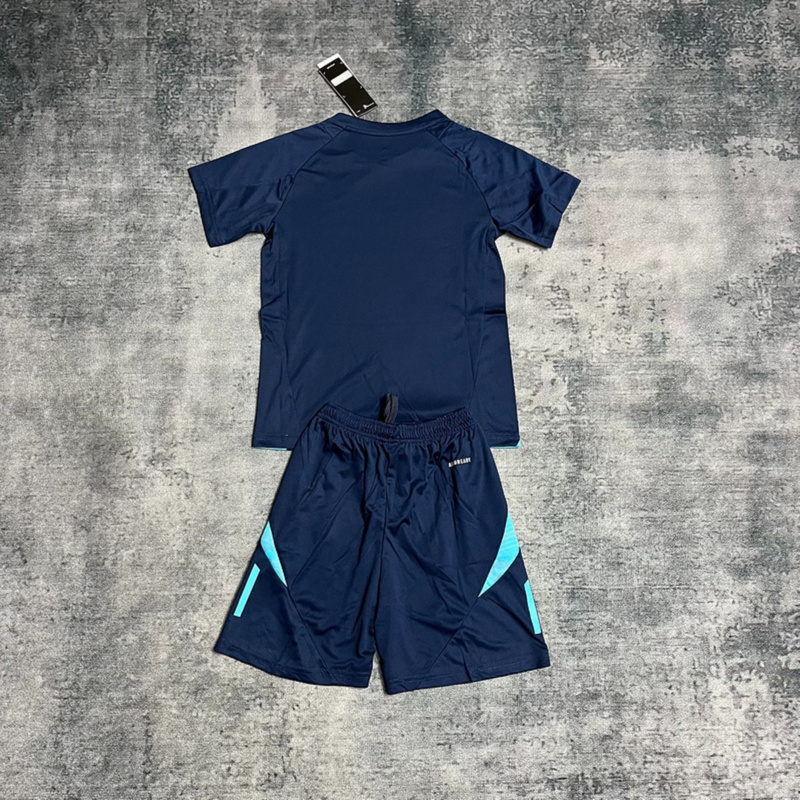 2025/26 Flamengo Training Dark Blue jersey kids Kits size: 16-28