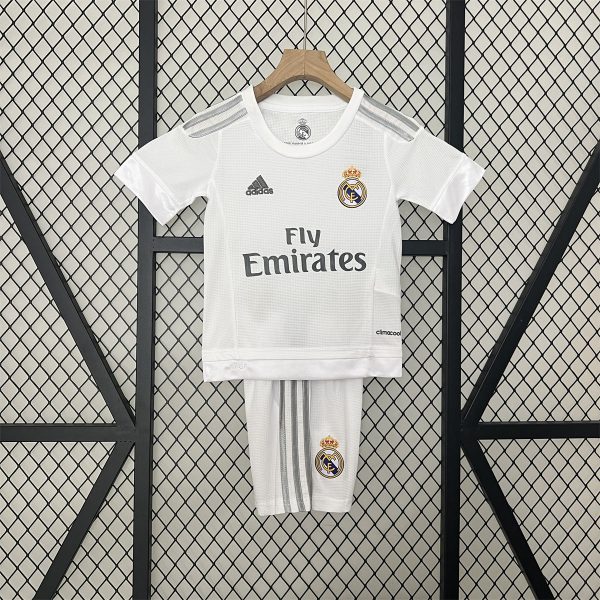 Retro Real Madrid 15/16 home jersey Kid Kits Size 16-28