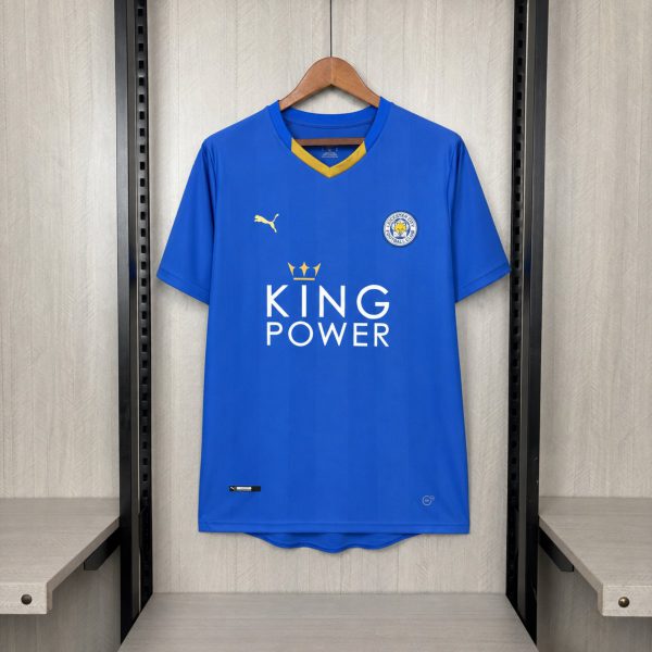 Retro Leicester City 2015/16 Home Jersey Fan Version