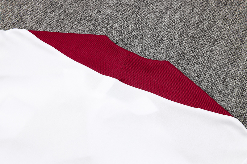 24/25 England White Long-sleeved half-pull training kit Football team kit