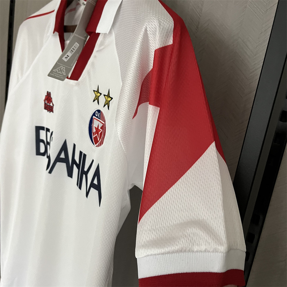 Retro Belgrade1995/97 Red Star Away jersey Fan Version