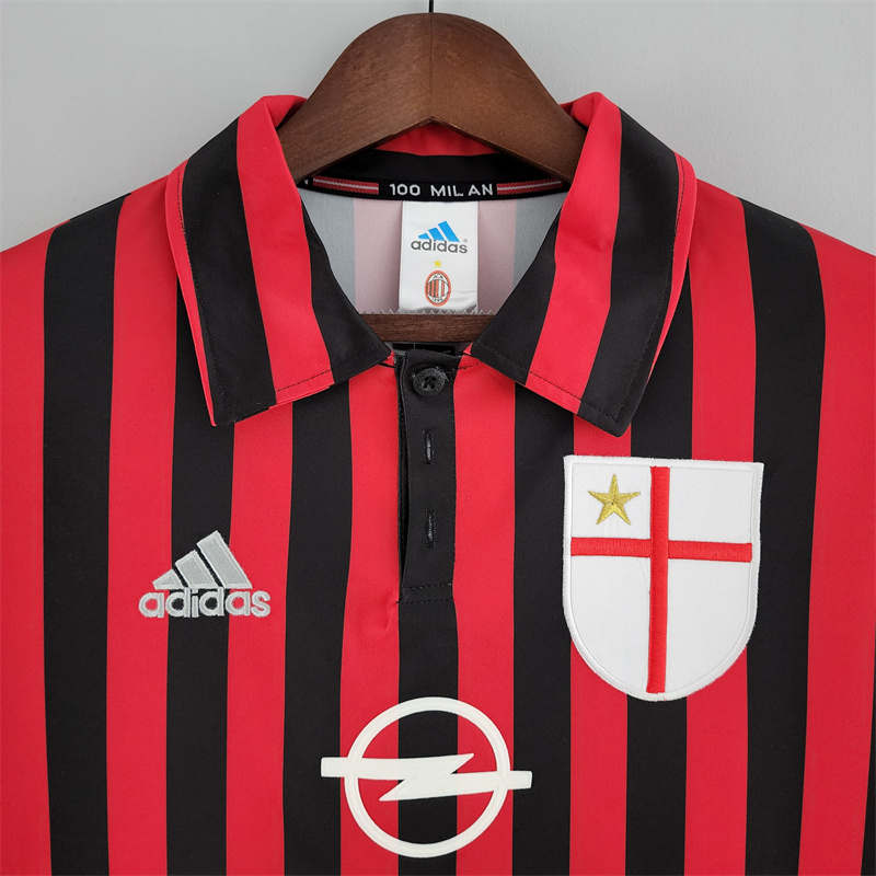 Retro AC Milan 99/00 Long Sleeve home jersey Fan Version
