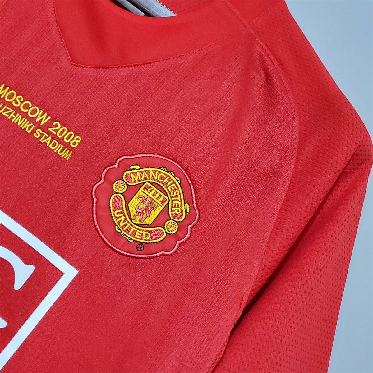 Retro Manchester United 07/08 Champions League version home jersey Fan Version