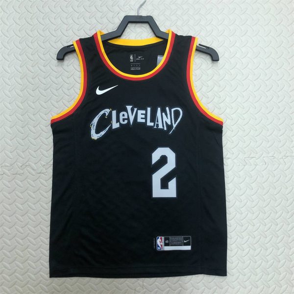 NBA Cleverland Cavaliers Round Neck Black jersey IRVING#2 S-XXL