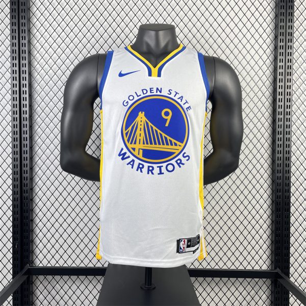 NBA Golden State Warriors 2023 V-Neck White Jersey IGUODALA#9 S-XXL