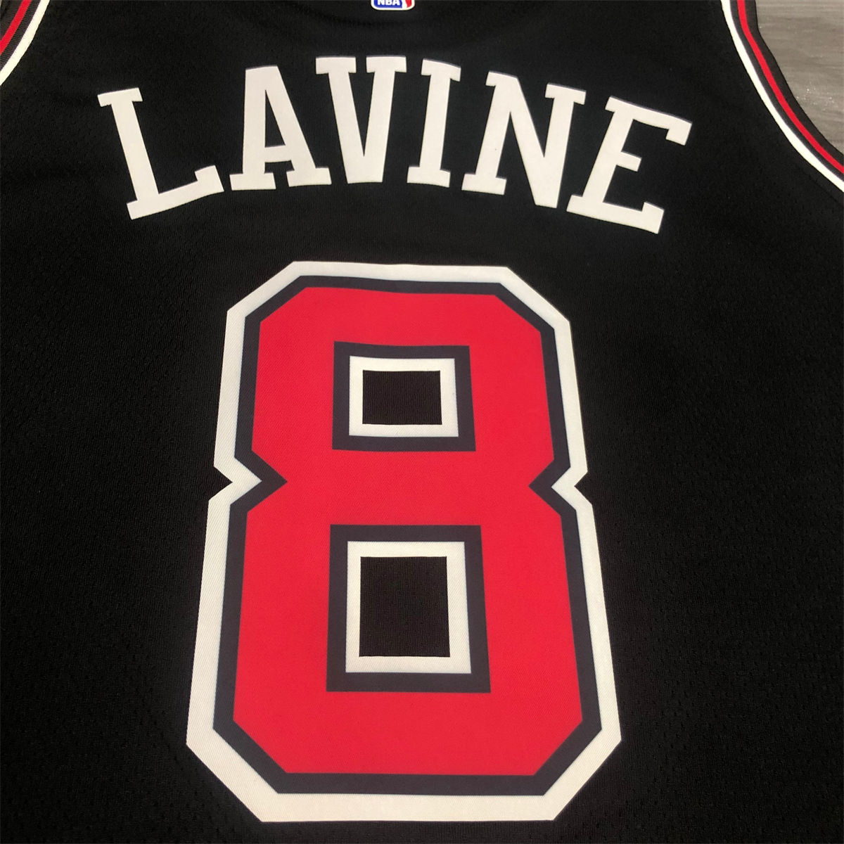 NBA Chicago Bulls Round neck Black Jersey LAVINE#8 S-XXL