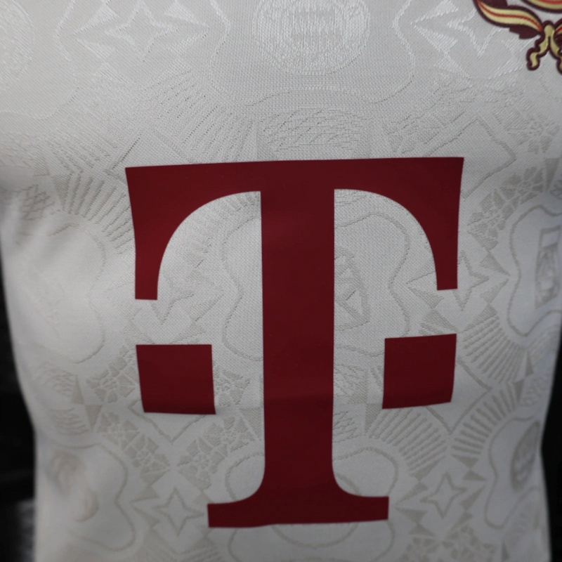 2025/26 Bayern Munich 125th Anniversary Edition Beige jersey Player Version
