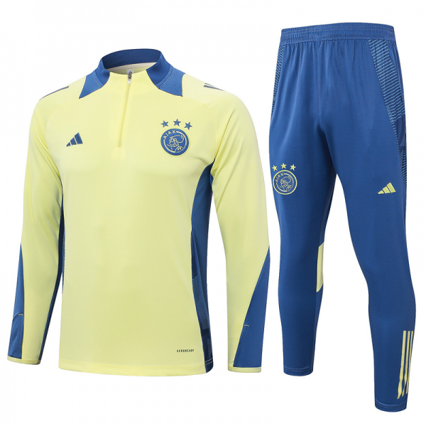 24/25 Ajax Light yellow Long-sleeved half-pull training kit Football team kit