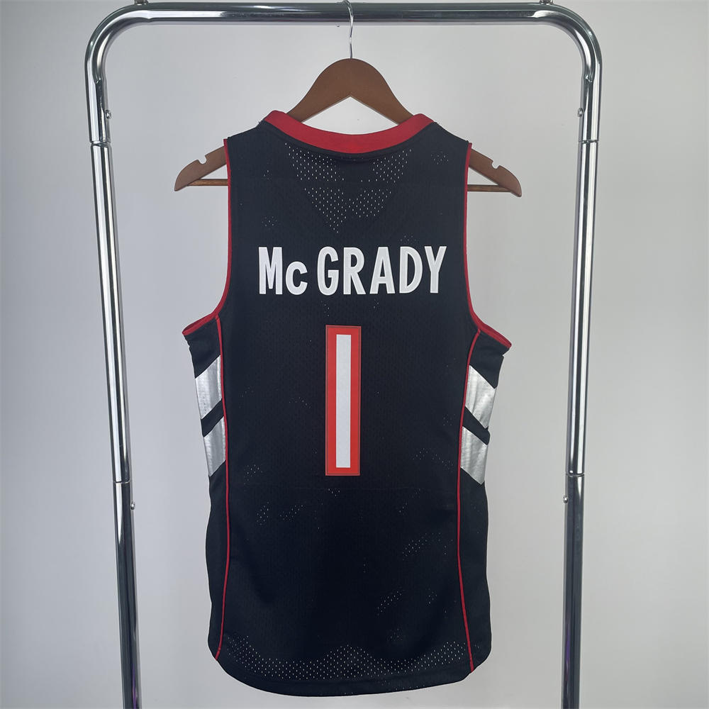 NBA Toronto Raptors V-Neck Purple jersey McGRADY#1 S-XXL