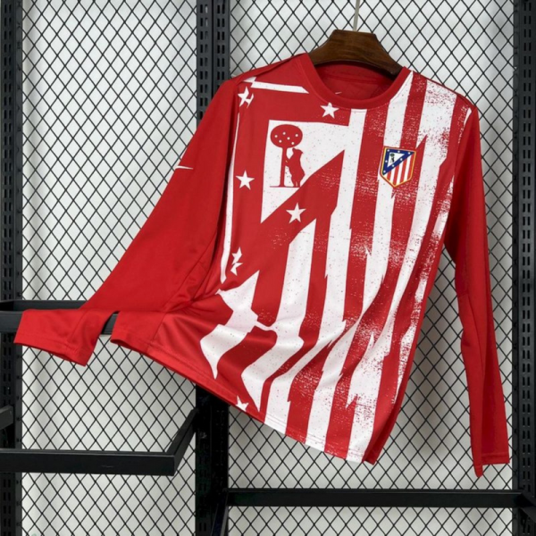 2025/26 Atletico Madrid Pre-Match training Long Sleeves jersey Fan Version