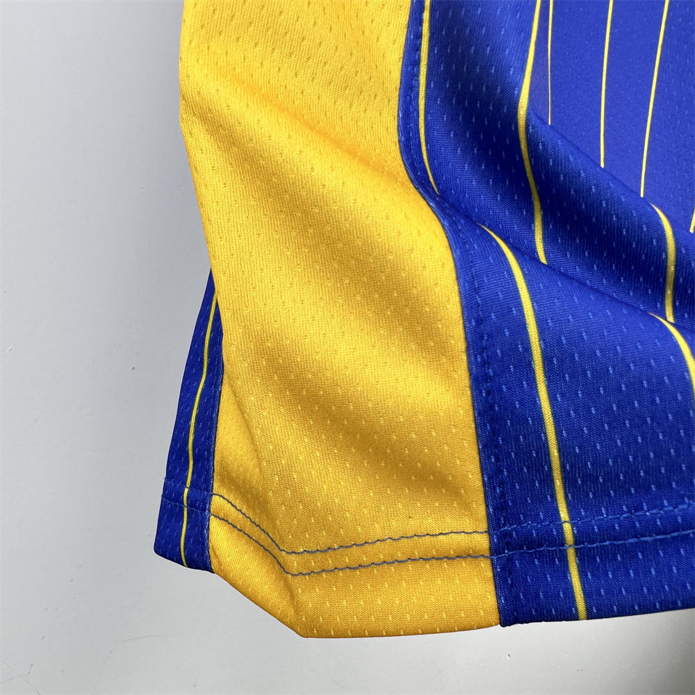 NBA Indiana Pacers 2021 City Edition V-Neck Retro Blue Jersey HALIBURTON#0 S-XXL