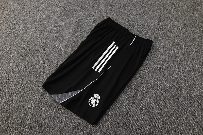 24/25 Real Madrid Black Training Set Shirt and Shorts