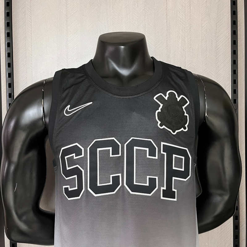 2025/26 Corinthians Black and White jersey Fan Version