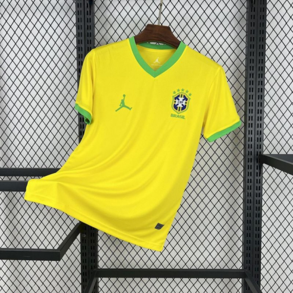 2025/26 Brazil Jordan Yellow Special Edition  jersey Fan Version