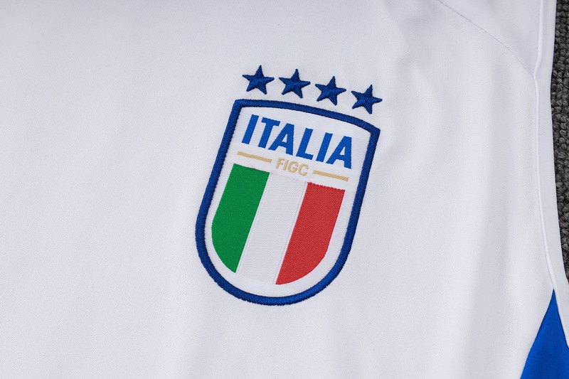 24/25 Italy White Training Set Shirt and Shorts