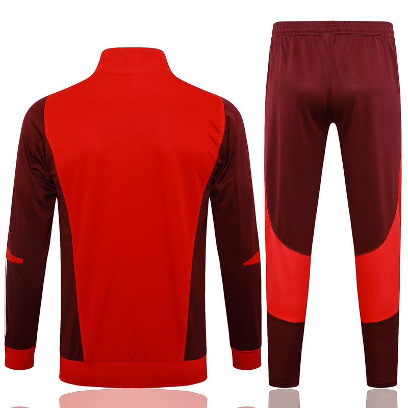 2024/25 Internacional Red Jacket Training Suit Set Football Team Shirt Sports Fashion