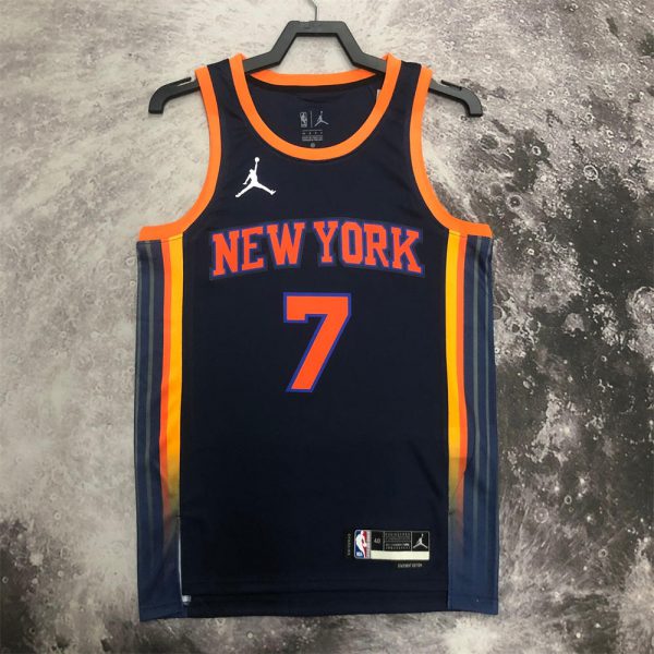 NBA New York Knicks V-Neck JORDAN Edition Black jersey ANTHONY#7 S-XXL