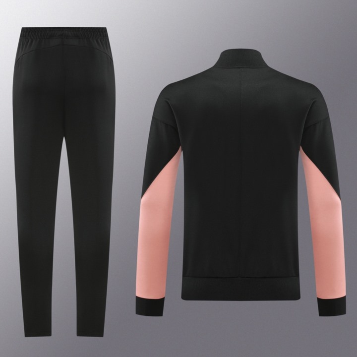 2024 PSG Black Jacket Training Suit Set Football Team Shirt Sports Fashion