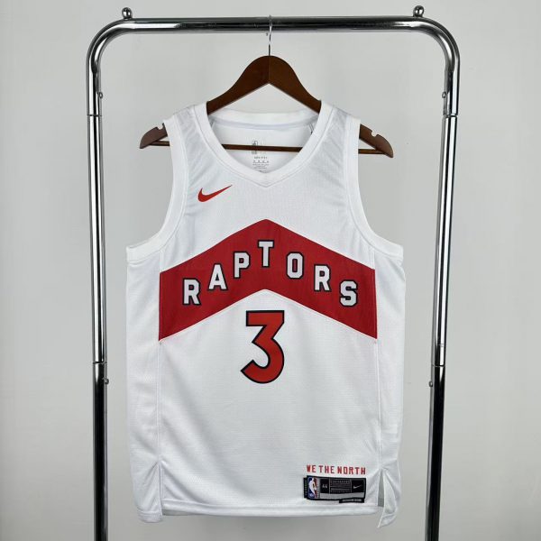 NBA Toronto Raptors V-Neck White Jersey INGRAM#3