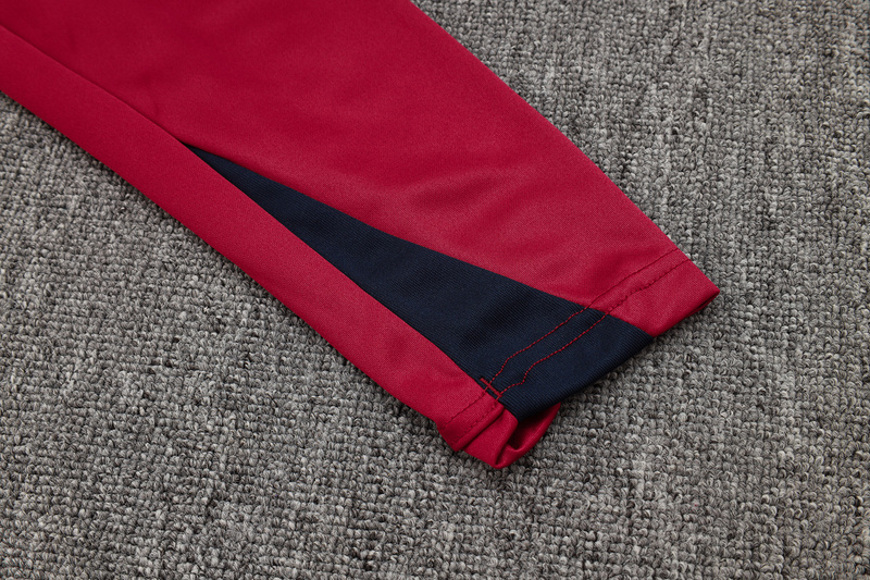24/25 England Red Long-sleeved half-pull training kit Football team kit