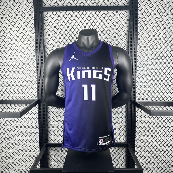NBA Scaramento Kings 2024 V-Neck JORDAN Edition Purple jersey SABONIS#11 S-XXL