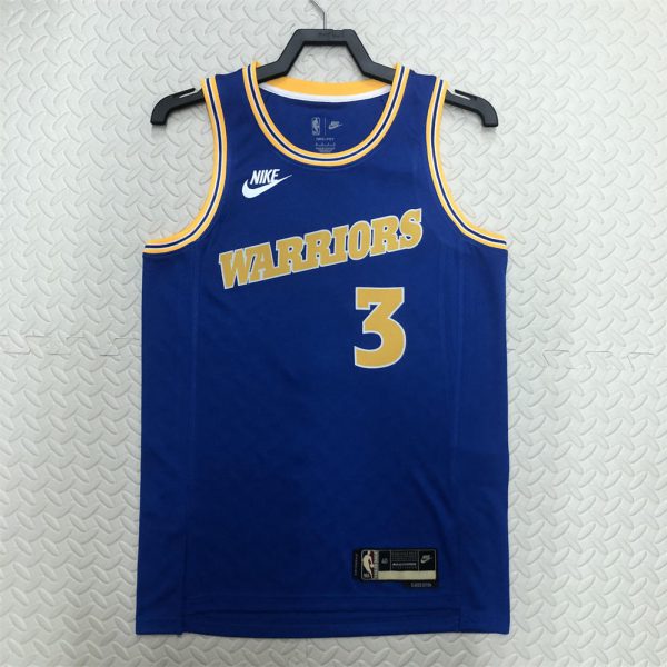 NBA Golden State Warriors Round Neck Blue Jersey POOLE#3 S-XXL