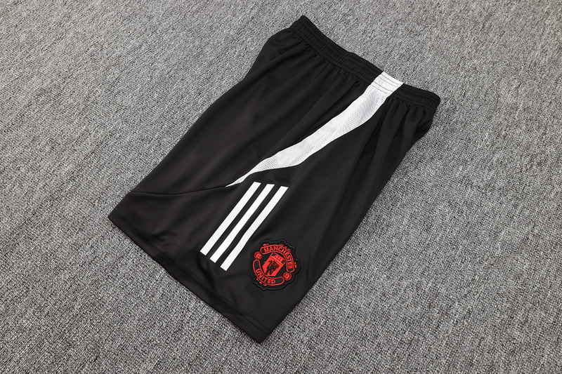 24/25 Manchester United Black Training Set Shirt and Shorts