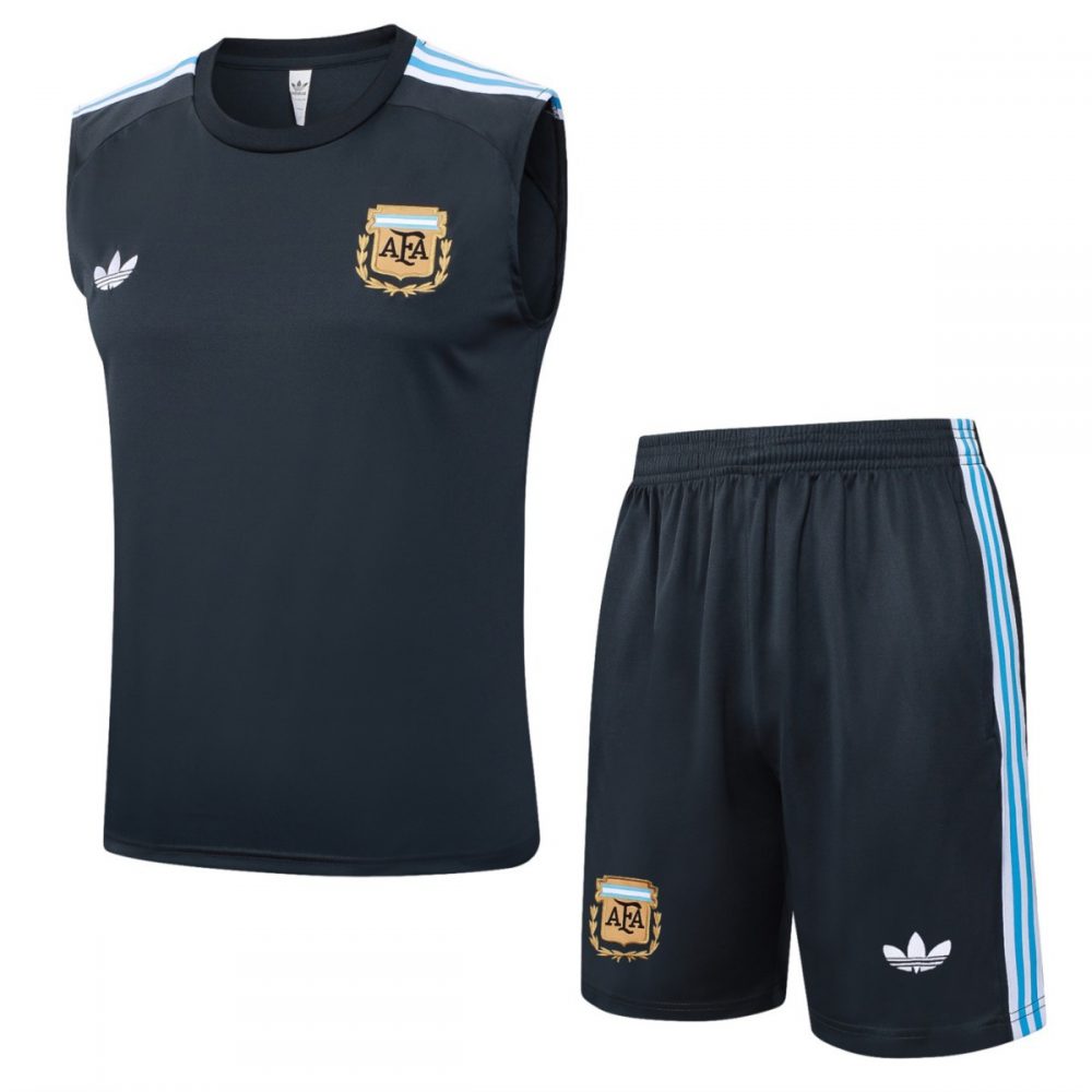 2026 Argentina Dark gray Training Set Shirt and Shorts
