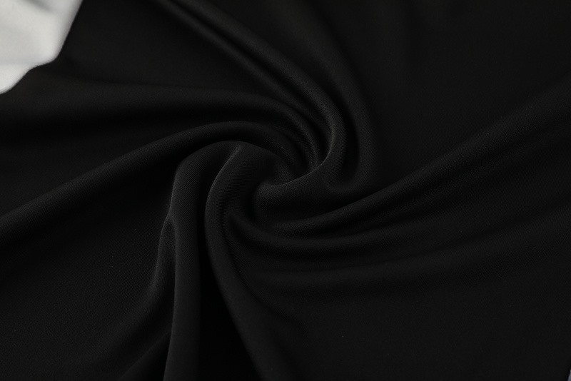 2024 Adidas Black Long-sleeved half-pull training kit Football team kit